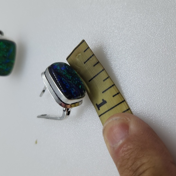 Nwot!! Triplet opal sterling earrings - Picture 9 of 9